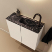 MONDIAZ TURE-DLUX 60cm toiletmeubel Talc. EDEN wastafel Lava positie rechts. Met 1 kraangat. SW1103600