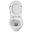 Wiesbaden Vesta junior wandcloset rimless verkort met Flatline toiletzitting softclose en quick release glans wit SW373867
