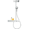 Hansgrohe Raindance E Square E300 1jet showerpipe:m. ShowerTablet 600 opbouw douchekraan thermostaat m. Raindance E300 1 jet hoofddouche chroom SW157201
