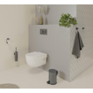 Fortifura Calvi toiletborstelhouder - gesloten model - wand - rond - Geborsteld Gunmetal PVD OUTLETSTORE STORE32467