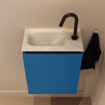 MONDIAZ TURE-DLUX 40cm toiletmeubel Jeans. EDEN wastafel Ostra positie links. Met 1 kraangat. SW1104912