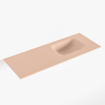 Mondiaz LEX Fontein - 80x30x0.9cm - wasbak Rechts - zonder kraangaten - voor toiletmeubel - Solid surface - Rosee SW1025985