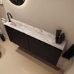MONDIAZ TURE-DLUX 120cm toiletmeubel Urban. EDEN wastafel Glace positie links. Met 1 kraangat. SW1103208