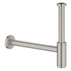 GROHE design sifon 1 1/4" met muurbuis supersteel STORE14589