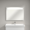 Villeroy & Boch More To See spiegel met geïntegreerde LED verlichting horizontaal 3 voudig dimbaar 100x75x4.7cm 1024969