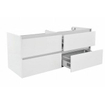 Wiesbaden Vision onderkast met 4 laden 2 uitsparingen 120 x 46 cm glans wit SW95810