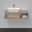 Duravit D-Neo wastafelonderkast 100x26x55cm Linnen Mat SW641098