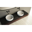 Ideavit SolidFloat Wastafel 40x12cm rond Solid Surface wit mat SW383192