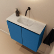 MONDIAZ TURE-DLUX 60cm toiletmeubel Jeans. EDEN wastafel Opalo positie midden. Zonder kraangat. SW1104327