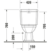 Duravit 1930 duoblokpot diepspoel AO wit 0293296
