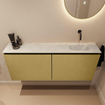 MONDIAZ TURE-DLUX 120cm toiletmeubel Oro. EDEN wastafel Opalo positie rechts. Zonder kraangat. SW1104499