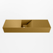 Mondiaz TYNE Fontein - 80x23x12cm - wasbak midden - zonder kraangaten - solid surface - Oro SW1026146