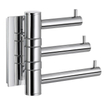 Smedbo Pool Handdoekhaak - 3 haken - draaibaar - chroom SW13341