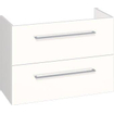 Plieger Qubic XS wastafelonderbouwkast met 2 ladenen 80x35x57.6cm glanswit FN90061 SW93429