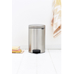Brabantia NewIcon Pedaalemmer - 12 liter - kunststof binnenemmer - matt Steel SW767505