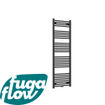 FugaFlow Eccelente Acces badkamer radiator 60x160cm recht middenaansluiting 761watt mat zwart SW1123386
