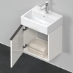 Duravit D-Neo wastafelonderkast 43.4x44x32.2cm Linksdraaiend 1 deur wit Hoogglans SW640723