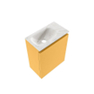 MONDIAZ TURE-DLUX 40cm toiletmeubel Ocher. EDEN wastafel Ostra positie links. Met 1 kraangat. SW1104917