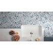 Baerwolf Flakes Vloer- en wandtegel 19x19cm 8mm R9 porcellanato Blue SW497132