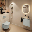 MONDIAZ TURE-DLUX 40cm toiletmeubel Greey. EDEN wastafel Ostra positie midden. Zonder kraangat. SW1104894