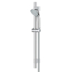 GROHE Relexa 100 Five Glijstangset - 60cm - ronde handdouche - 5 straalsoorten - gladde doucheslang - chroom 0437550