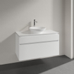 Villeroy & Boch Legato wastafelonderkast 100x55cm 2 lades Glans wit SW479830