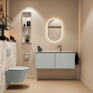 MONDIAZ TURE-DLUX 120cm toiletmeubel Greey. EDEN wastafel Glace positie midden. Met 1 kraangat. SW1103353