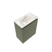 MONDIAZ TURE-DLUX 40cm toiletmeubel Army. EDEN wastafel Frappe positie links. Met 1 kraangat. SW1102673