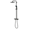 Grohe Vitalio Startdouchesysteem m. douchekraan thermostatisch m. aquadimmerm. hoofddouche Ø25cm en handdouche Ø11cm m. 2 st.mat zwart SW1126877