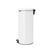 Brabantia NewIcon Pedaalemmer - 30 liter - kunststof binnenemmer - wit SW1026547