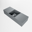 Mondiaz TYNE Fontein - 60x23x12cm - wasbak midden - zonder kraangaten - solid surface - Plata SW1026142