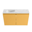 MONDIAZ TURE-DLUX 80cm toiletmeubel Ocher. EDEN wastafel Opalo positie links. Zonder kraangat. SW1104415