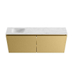 MONDIAZ TURE-DLUX 120cm toiletmeubel Oro. EDEN wastafel Opalo positie links. Met 1 kraangat. SW1104455