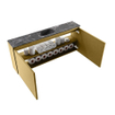 MONDIAZ TURE-DLUX 120cm toiletmeubel Oro. EDEN wastafel Lava positie midden. Zonder kraangat. SW1103964