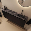 MONDIAZ TURE-DLUX 120cm toiletmeubel Urban. EDEN wastafel Lava positie rechts. Zonder kraangat. SW1103655