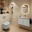 MONDIAZ TURE-DLUX 80cm toiletmeubel Greey. EDEN wastafel Ostra positie rechts. Zonder kraangat. SW1104855