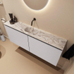 MONDIAZ TURE-DLUX 120cm toiletmeubel Cale. EDEN wastafel Glace positie midden. Zonder kraangat. SW1103185