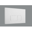 Geberit Duofix Element - UP 320 - QeramiQ push bedieningsplaat - wand 112cm - rechthoekige knoppen - kunststof wit glans SW976106