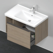 Duravit D-Neo wastafelonderkast 78.4x44x45.2cm 1 lade met softclose Eiken (terra) Mat SW640799