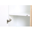 Forzalaqua Oslo badkamerkast 35x35x166cm Greeploos 2 draaideuren links en rechts met softclose MDF Endgrain Raw TWEEDEKANS OUT12842
