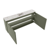 MONDIAZ TURE-DLUX 120cm toiletmeubel Army. EDEN wastafel Glace positie midden. Zonder kraangat. SW1103179