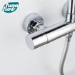 FugaFlow Efficiente Sobrado regendoucheset met thermostaat hoofddouche 30cm handdouche 3 standen chroom 110cm SW1123781