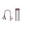 Quooker flex kokendwaterkraan - draaibare & uittrekbare uitloop - PRO3 incl. Cube reservoir - Warm / kokend / bruisend / gefilterd water - Rosé koper SW968498