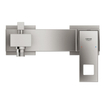 GROHE Eurocube badkraan m. omstel m. koppelingen supersteel SW523664