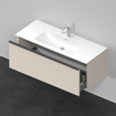 Duravit D-Neo wastafelonderkast 121x44x46.2cm 1 lade Taupe Mat SW640606