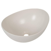 Plieger Scale keramische opbouw waskom ovaal 40.6xx32.2xx18.2cm mat wit SW94938