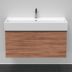 Duravit D-Neo wastafelonderkast 98.4x44x44.2cm 1 lade Noten Mat SW640776