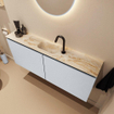 MONDIAZ TURE-DLUX 120cm toiletmeubel Clay. EDEN wastafel Frappe positie midden. Met 1 kraangat. SW1102720