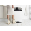 Brabantia Bo Pedaalemmer - 2x30 liter - 2 kunststof binnenemmers - wit SW1026529