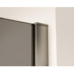 Fortifura Galeria inloopdouche - 100x200cm - rookglas - wandarm - Geborsteld Gunmetal PVD SW876927